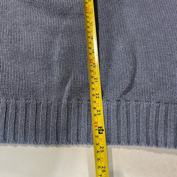 Men’s Polo Ralph Lauren XL Blue Sweater With Blue Pony Logo - Picture 10 of 11